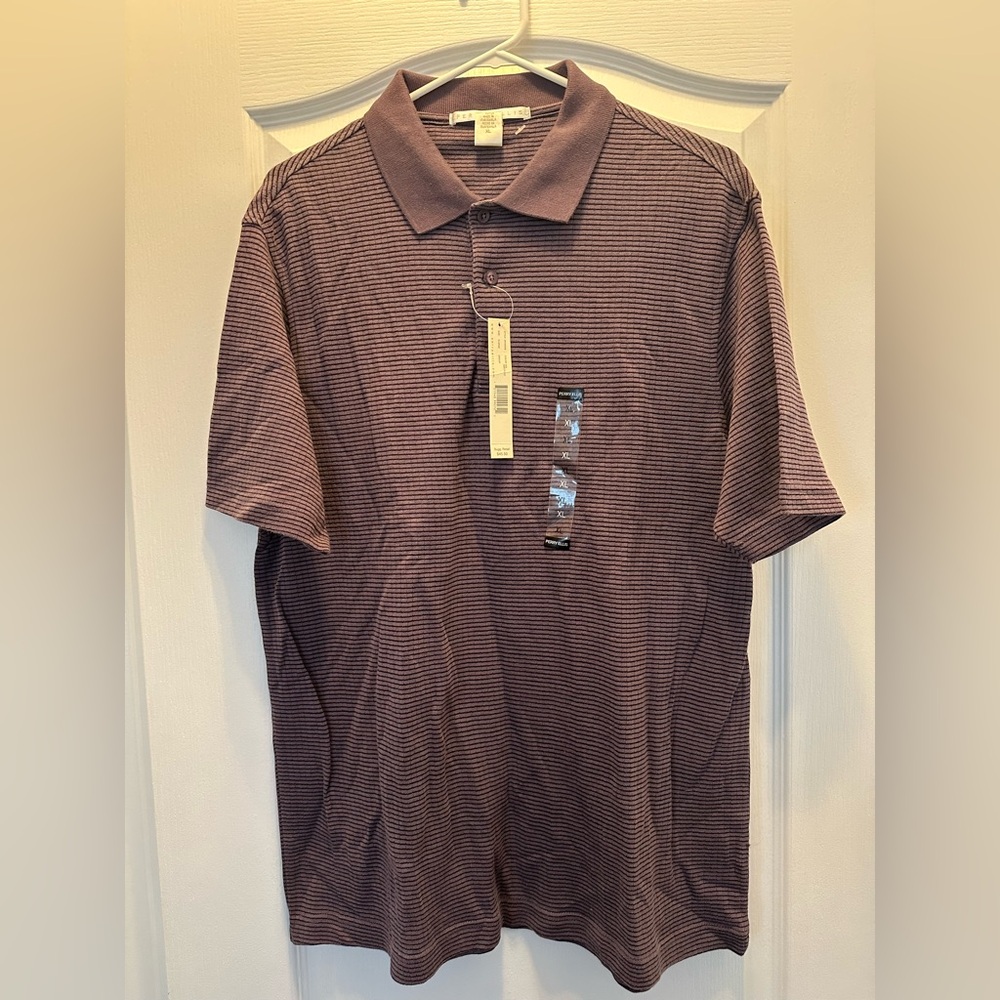 NWT Men’s Vintage Perry Ellis XL Golf Shirt
Color/ Amethyst